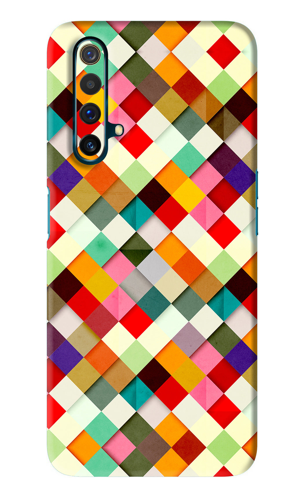 Geometric Abstract Colorful Realme X3 Back Skin Wrap