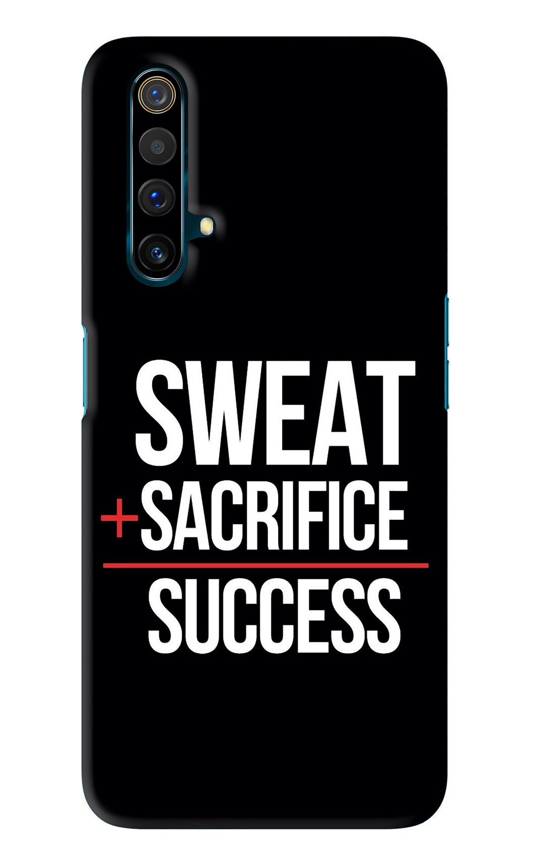 Sweat Sacrifice Success Realme X3 Back Skin Wrap