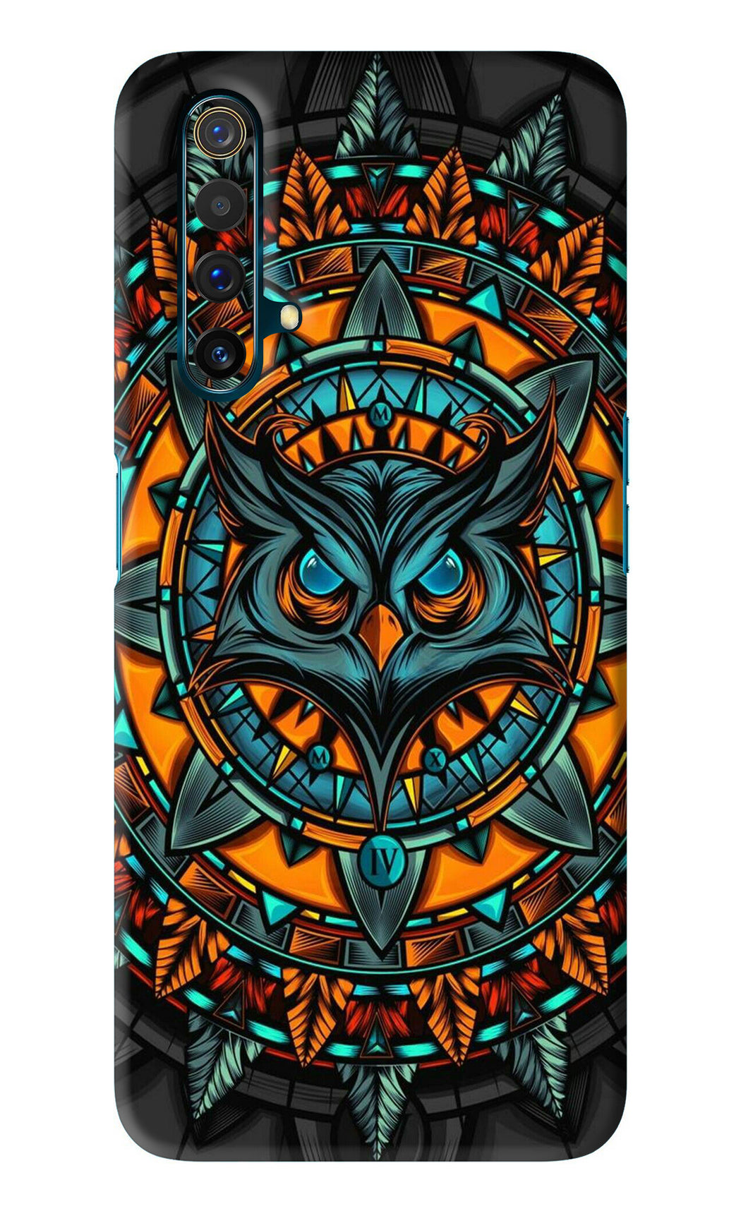 Angry Owl Art Realme X3 Back Skin Wrap