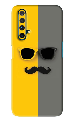 Sunglasses with Mustache Realme X3 Back Skin Wrap