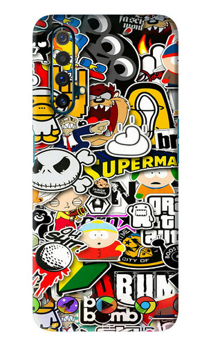 Sticker Bomb Realme X3 Back Skin Wrap