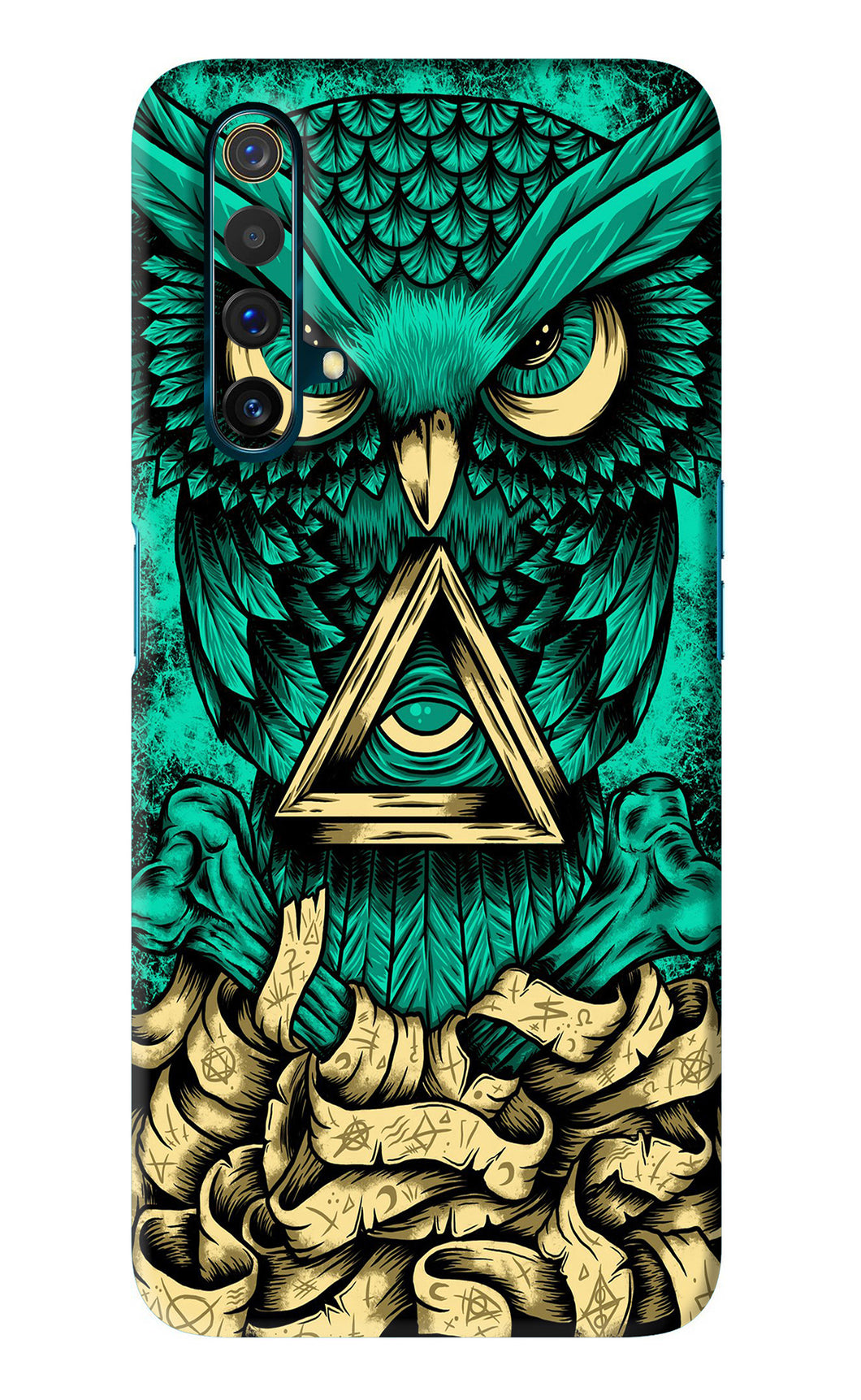 Green Owl Realme X3 Back Skin Wrap