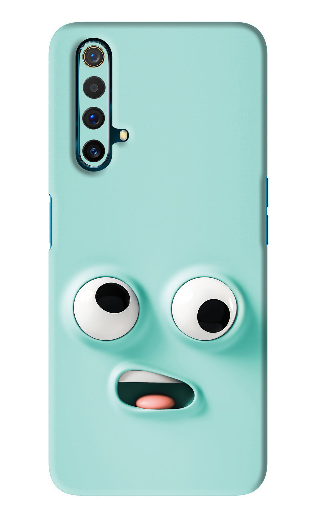 Silly Face Cartoon Realme X3 Back Skin Wrap