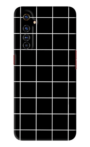 White Grid Realme X50 Pro Back Skin Wrap