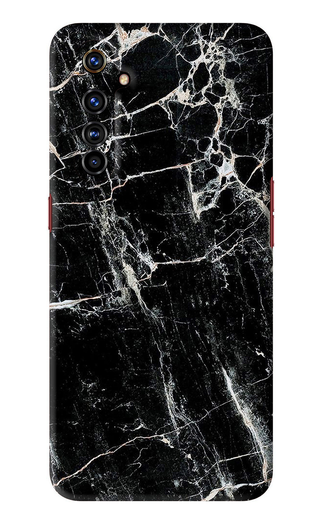 Black Marble Texture 1 Realme X50 Pro Back Skin Wrap