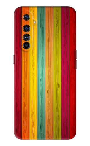 Multicolor Wooden Realme X50 Pro Back Skin Wrap