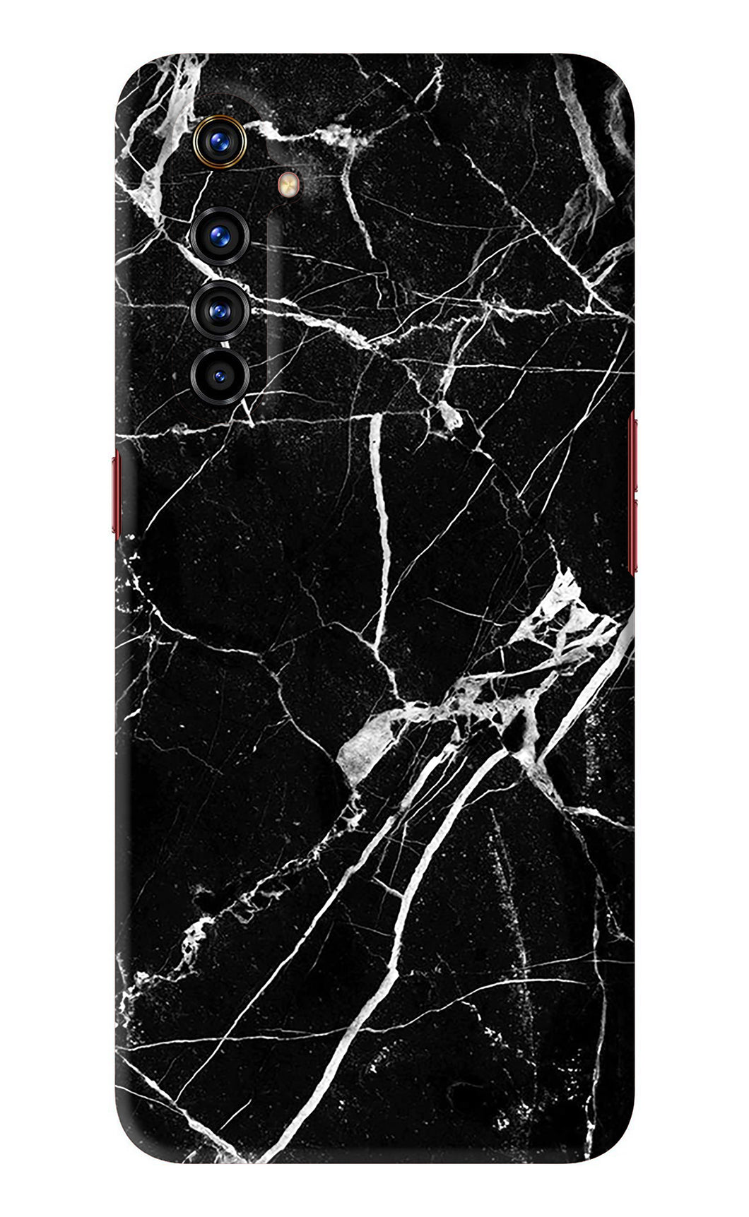 Black Marble Texture 2 Realme X50 Pro Back Skin Wrap