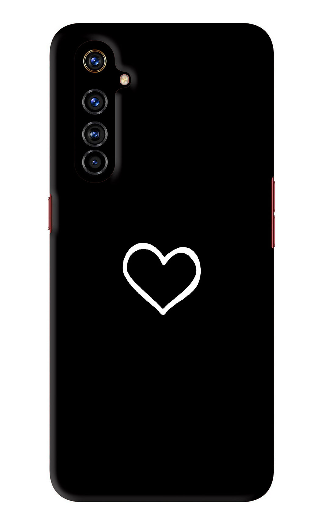 Heart Realme X50 Pro Back Skin Wrap