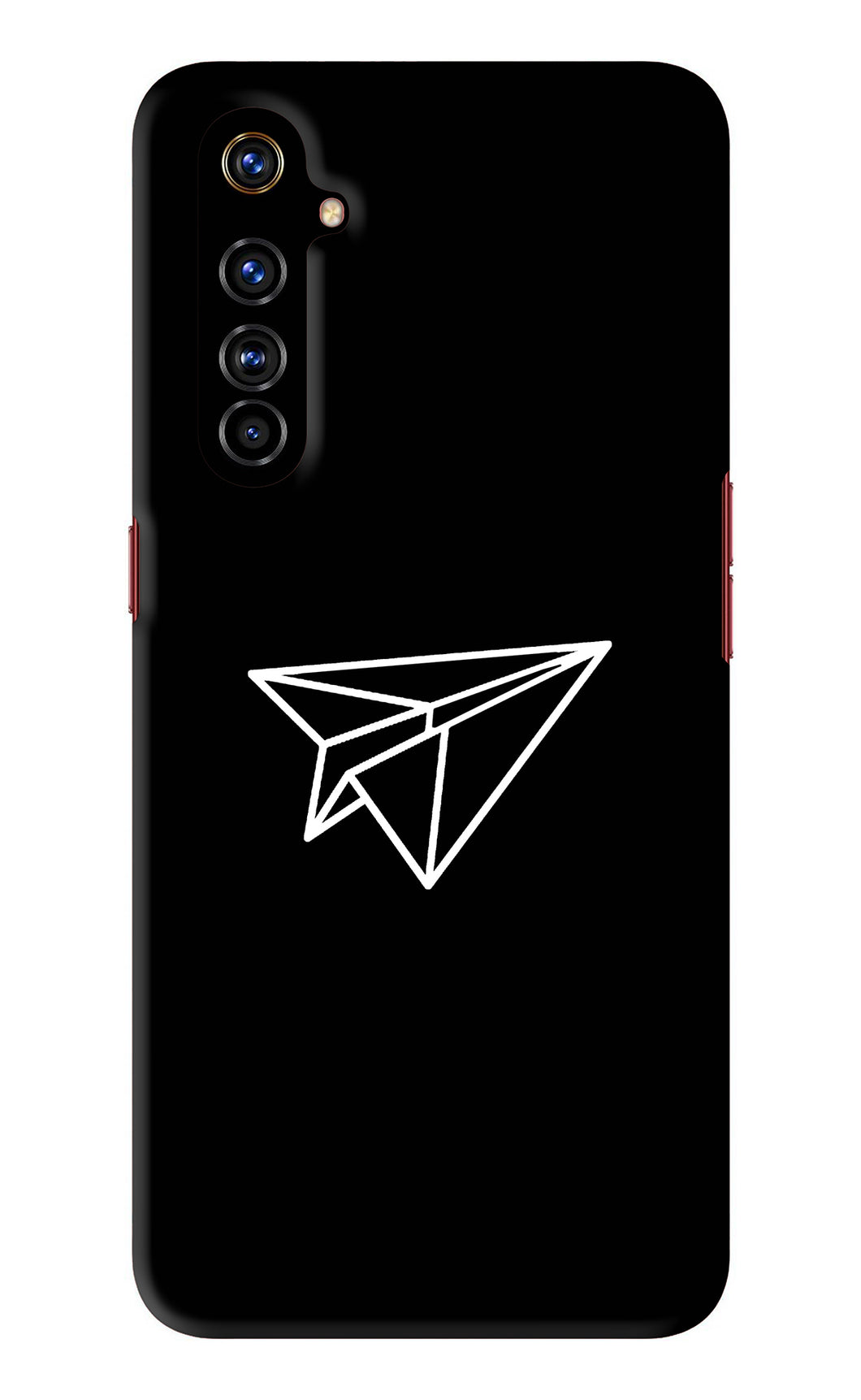 Paper Plane White Realme X50 Pro Back Skin Wrap