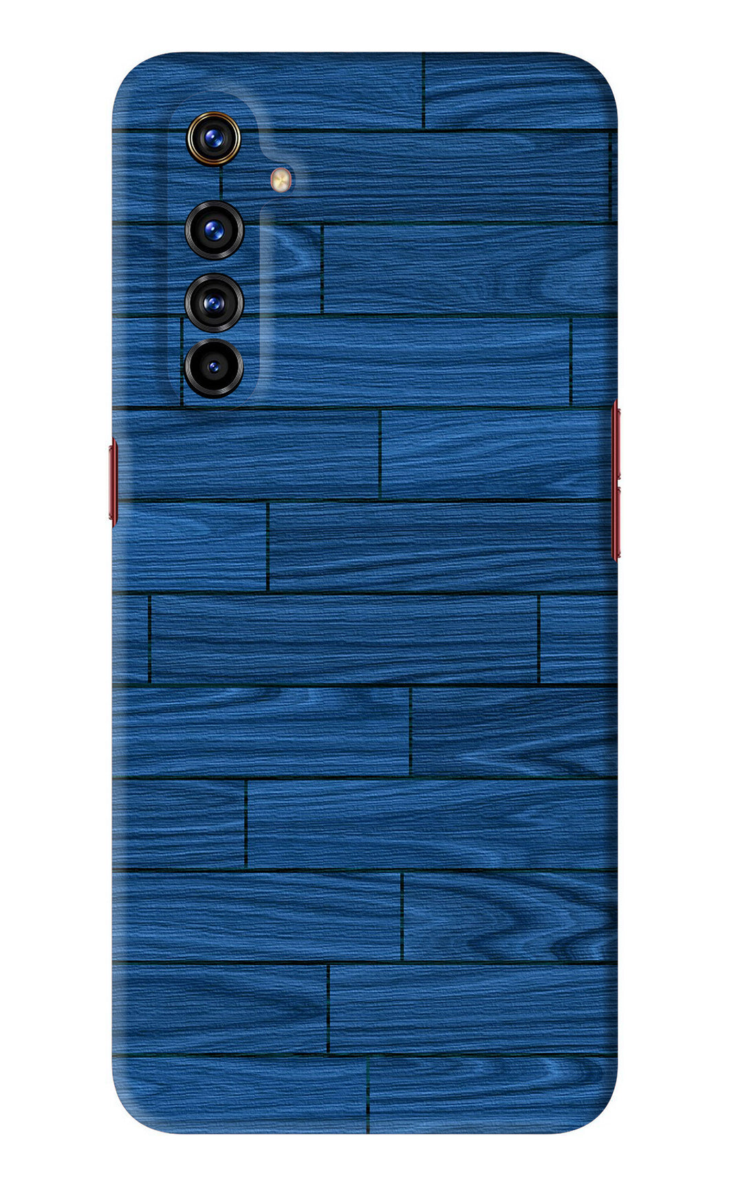 Blue Wooden Texture Realme X50 Pro Back Skin Wrap