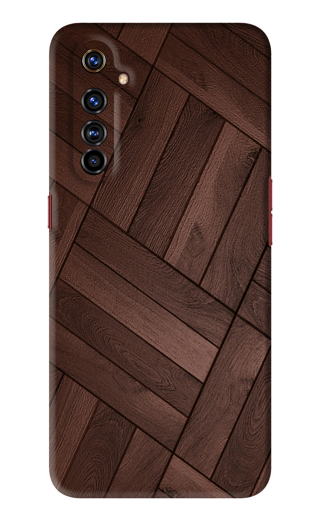 Wooden Texture Design Realme X50 Pro Back Skin Wrap