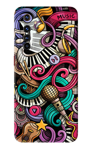 Music Abstract Realme X50 Pro Back Skin Wrap