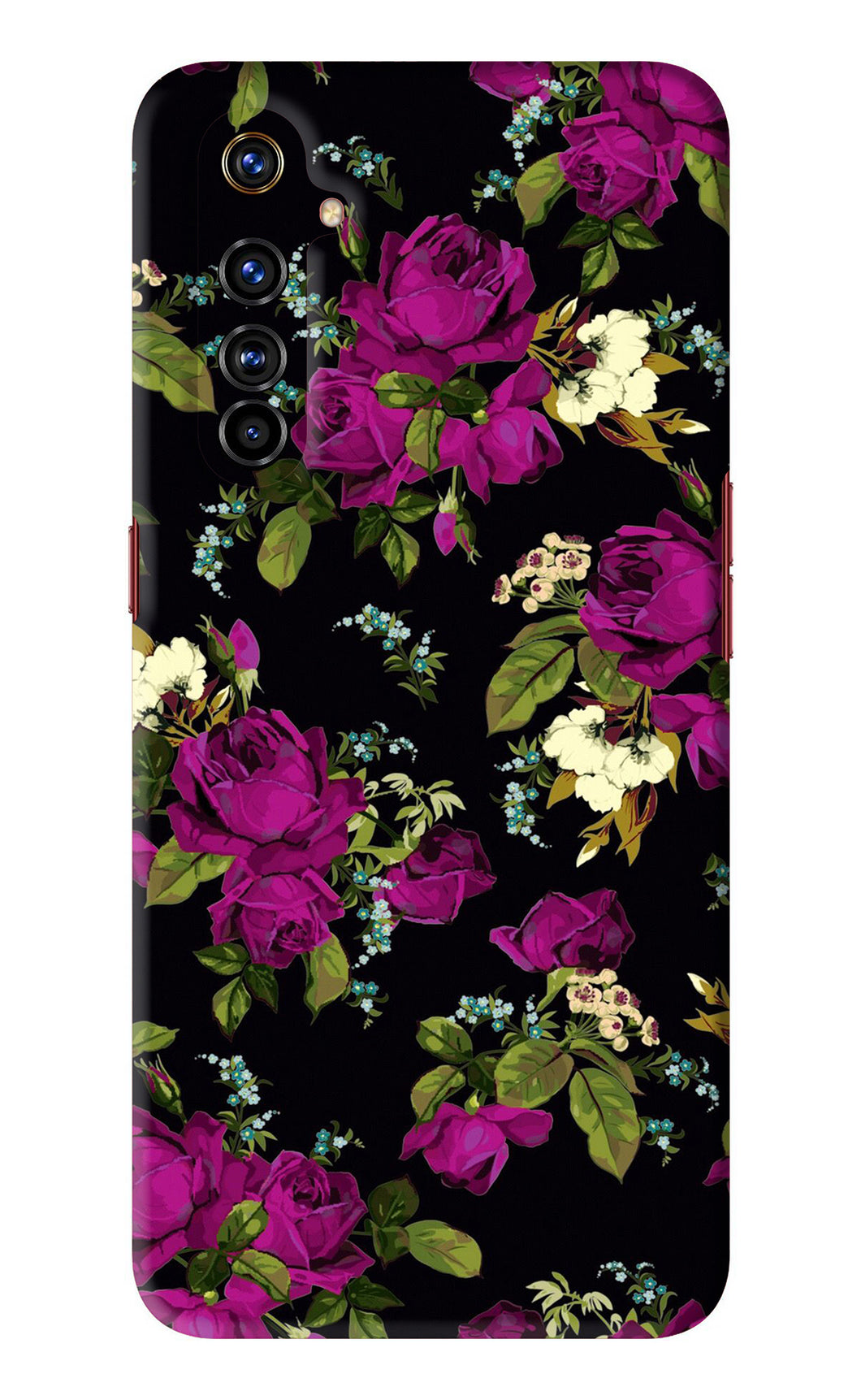 Flowers 3 Realme X50 Pro Back Skin Wrap