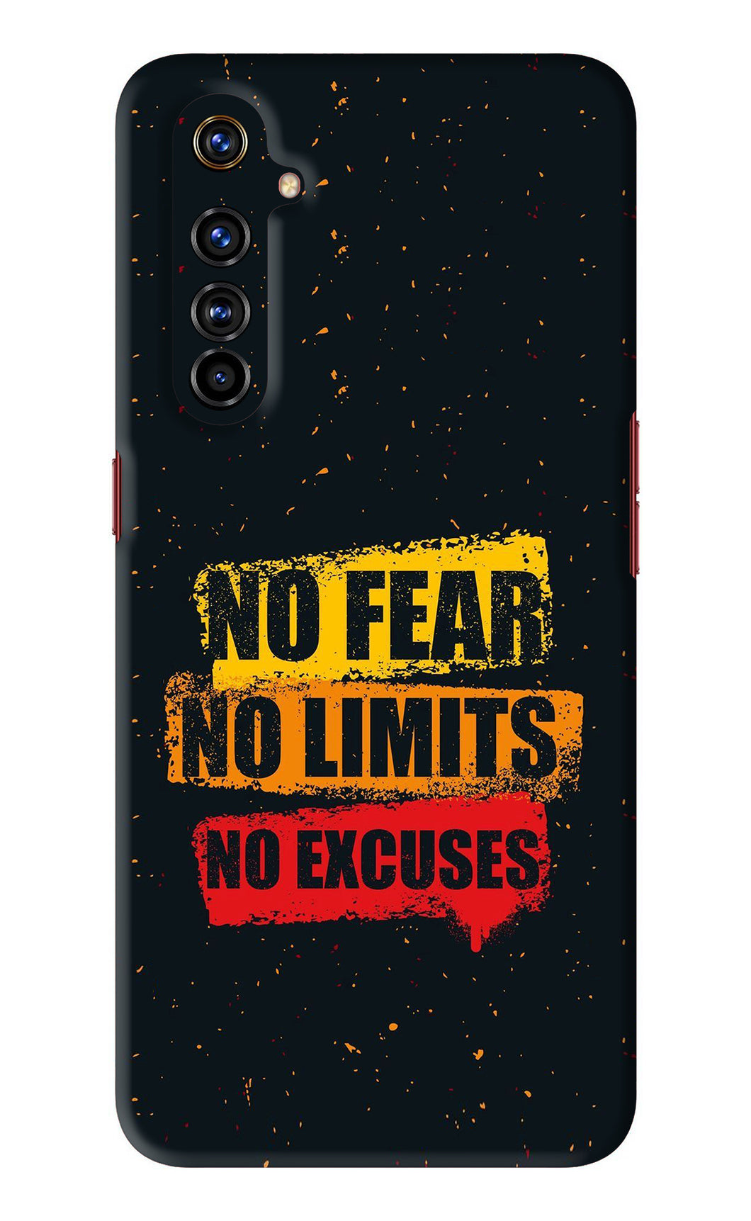 No Fear No Limits No Excuses Realme X50 Pro Back Skin Wrap