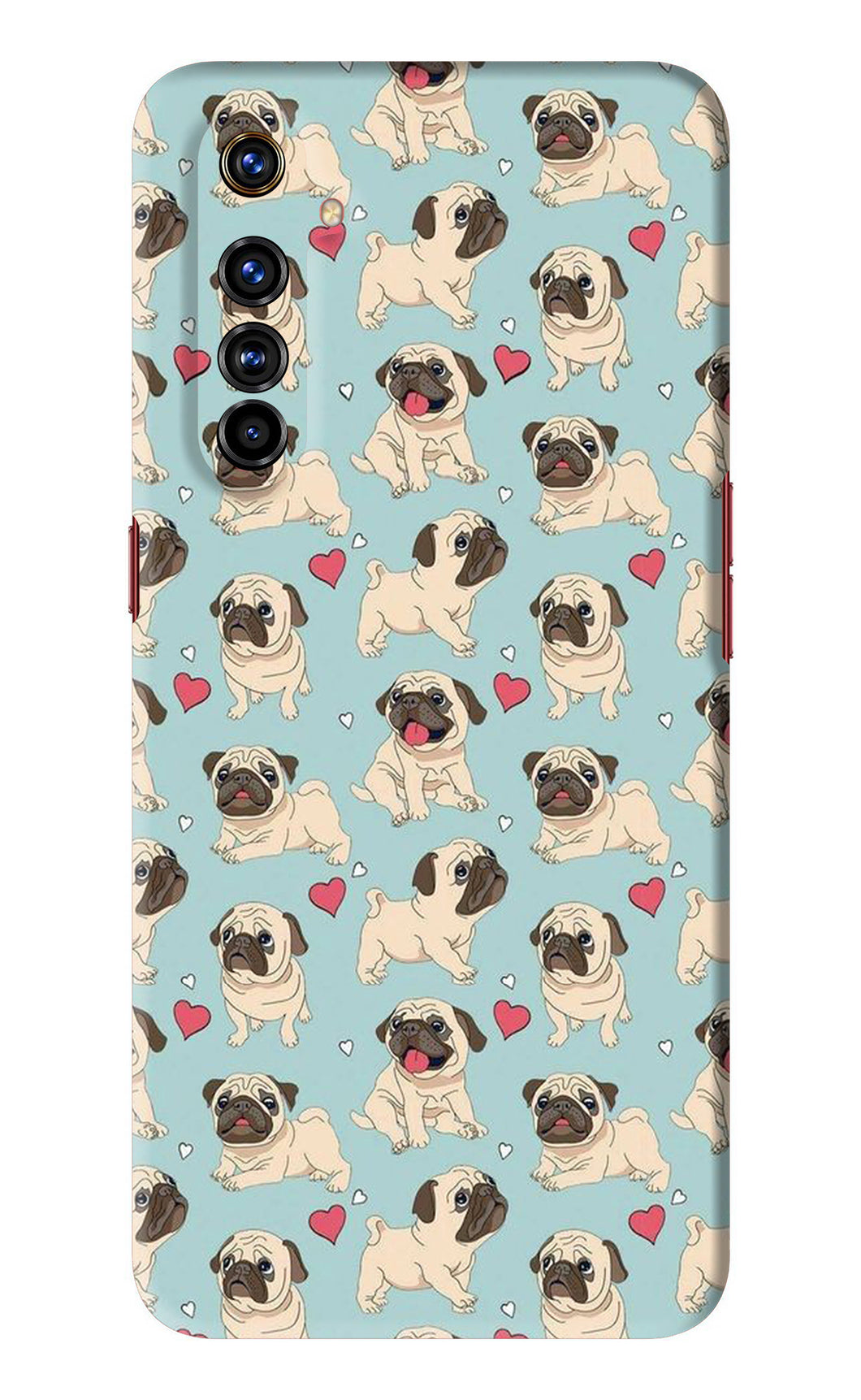 Pug Dog Realme X50 Pro Back Skin Wrap