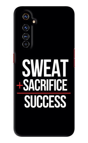 Sweat Sacrifice Success Realme X50 Pro Back Skin Wrap