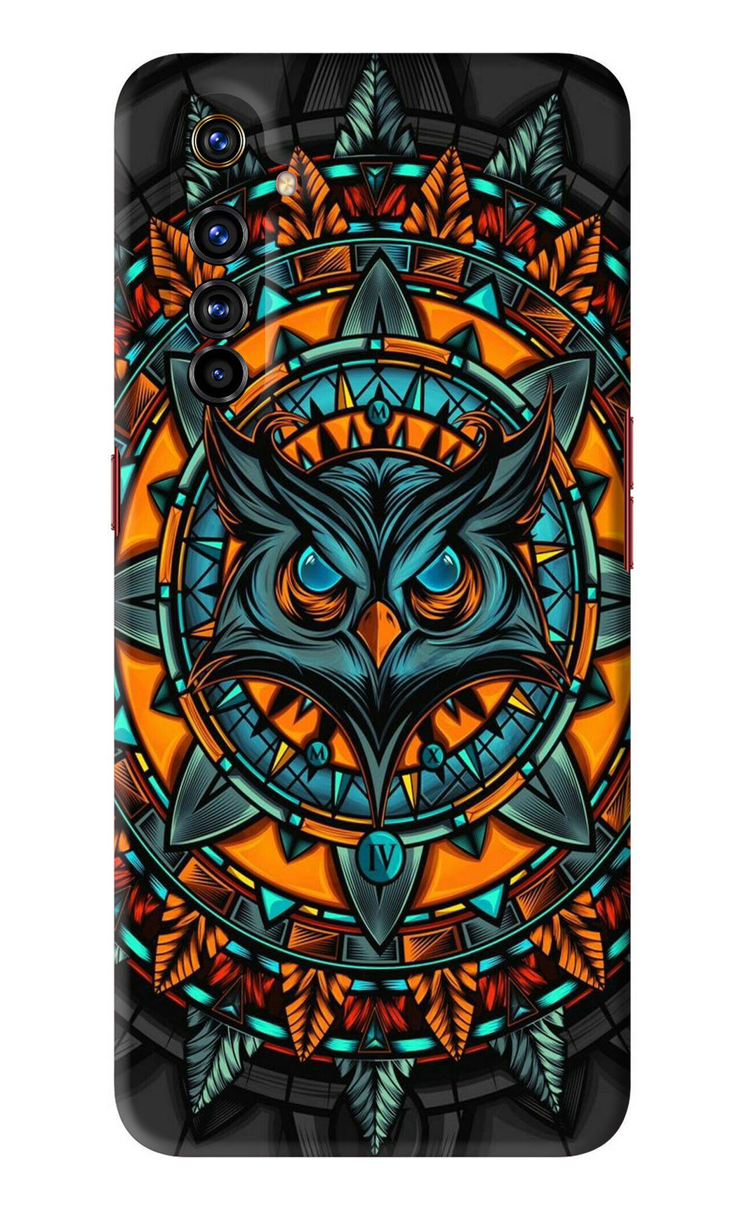 Angry Owl Art Realme X50 Pro Back Skin Wrap