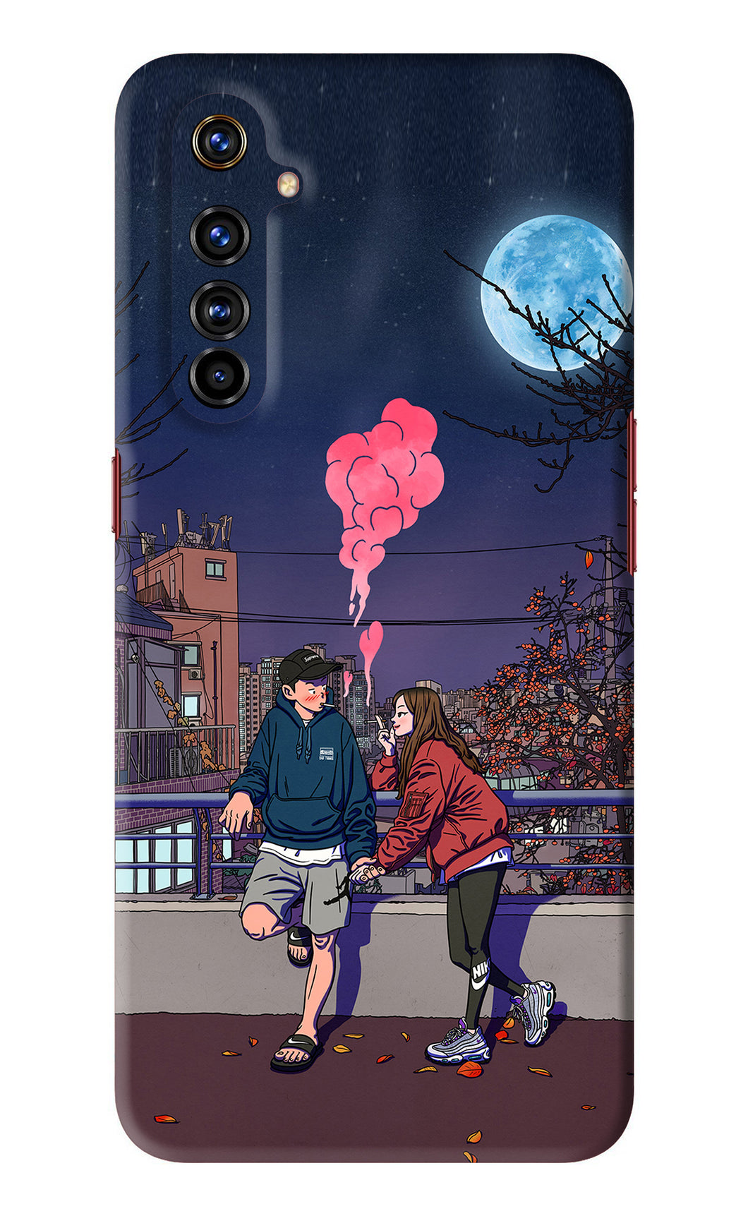 Chilling Couple Realme X50 Pro Back Skin Wrap