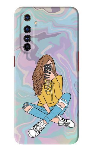 Selfie Girl Realme X50 Pro Back Skin Wrap