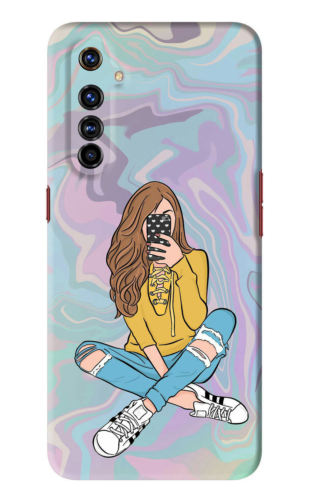 Selfie Girl Realme X50 Pro Back Skin Wrap