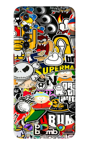 Sticker Bomb Realme X50 Pro Back Skin Wrap