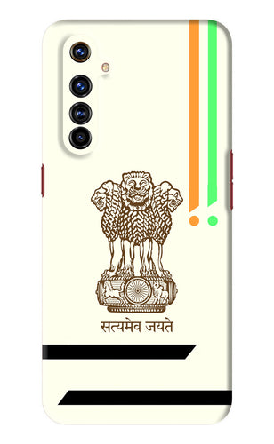 Satyamev Jayate Brown Logo Realme X50 Pro Back Skin Wrap