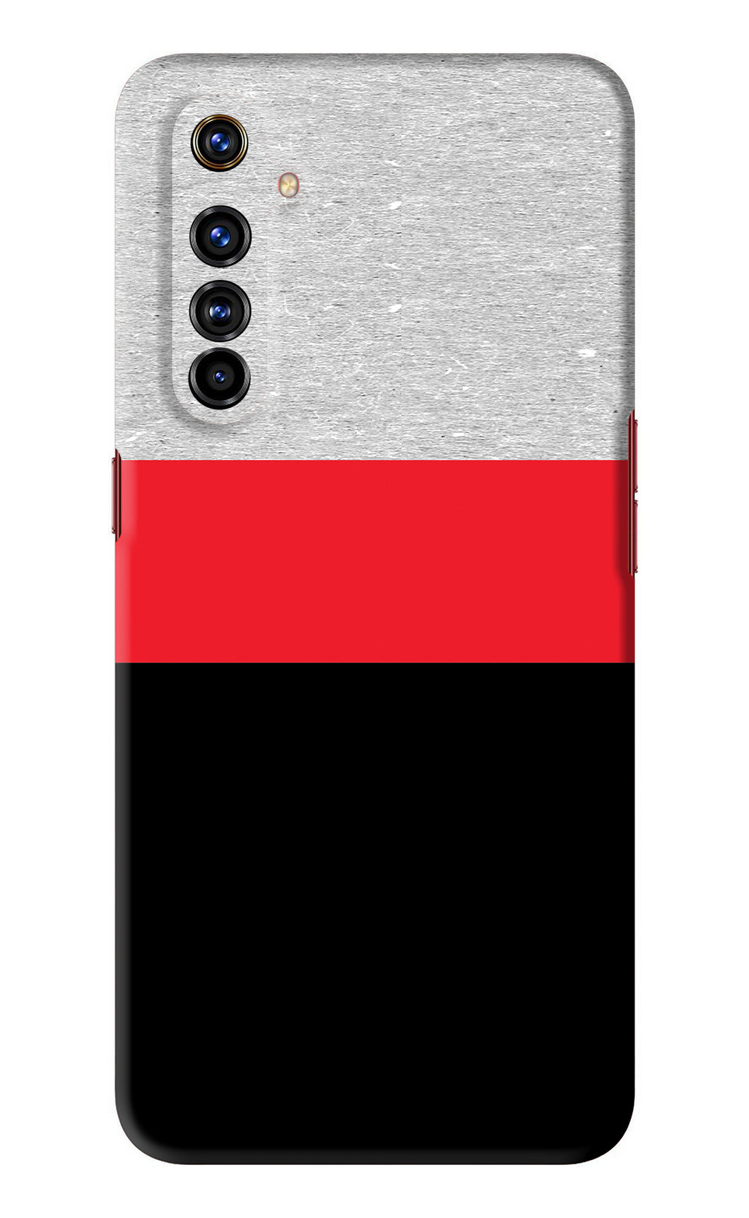 Tri Color Pattern Realme X50 Pro Back Skin Wrap