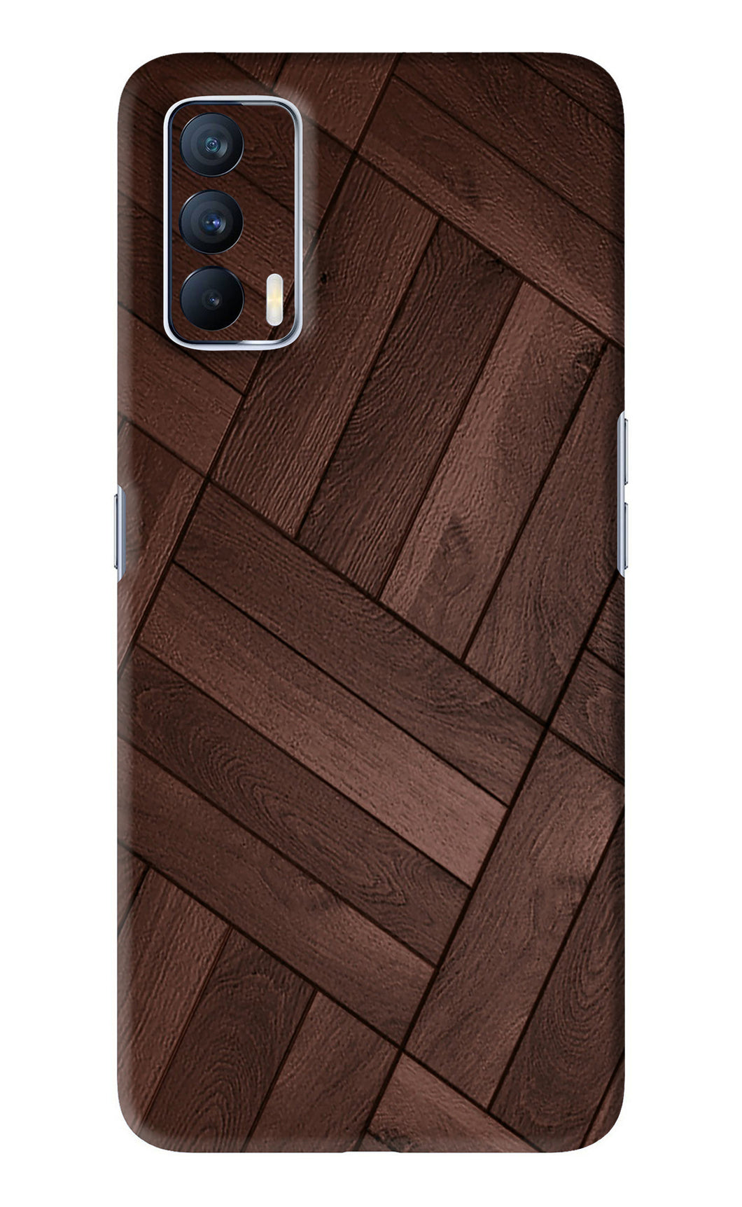 Wooden Texture Design Realme X7 Back Skin Wrap
