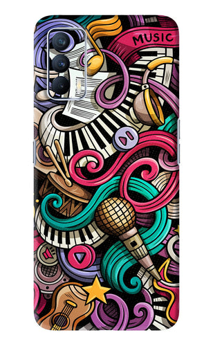 Music Abstract Realme X7 Back Skin Wrap