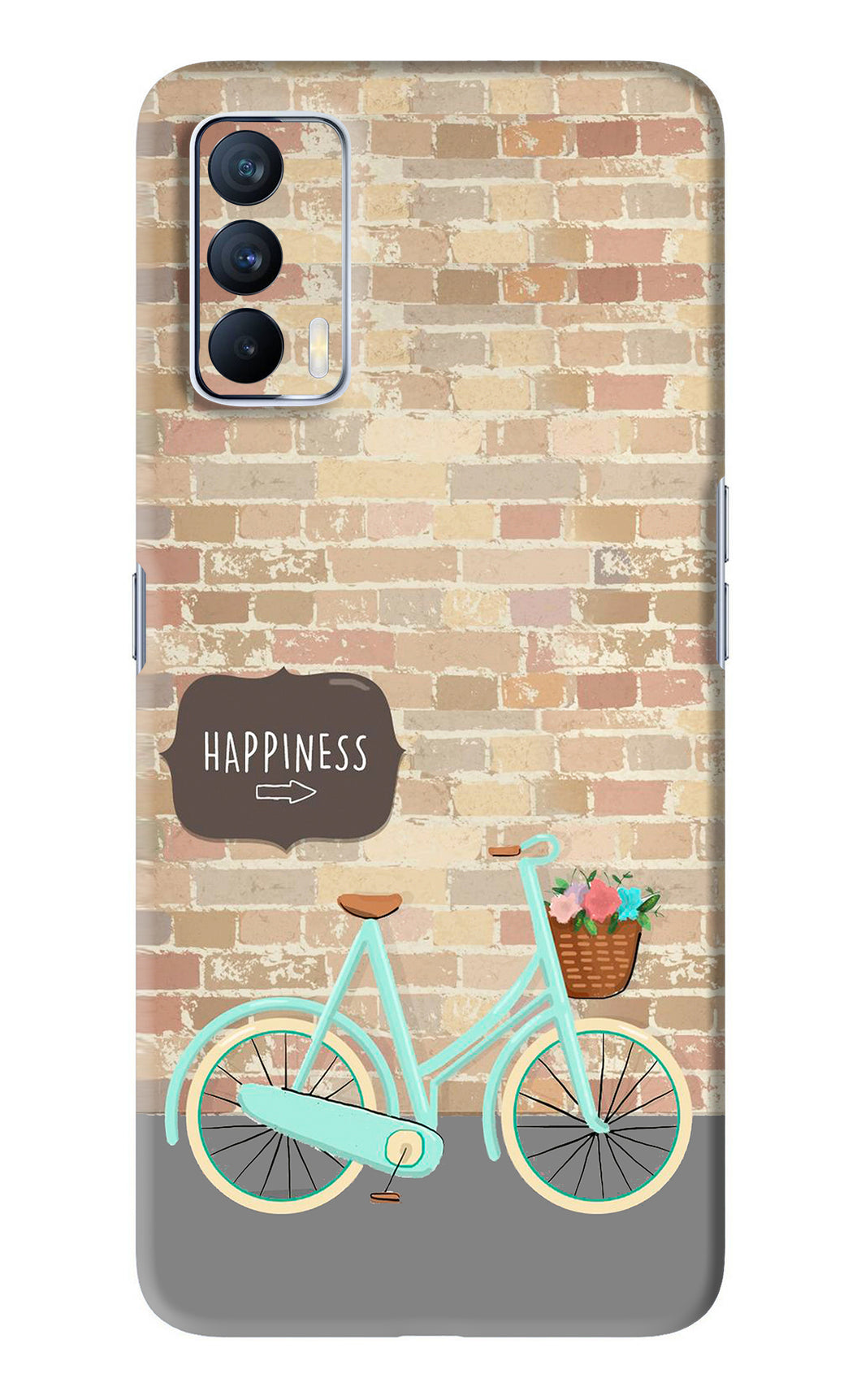 Happiness Artwork Realme X7 Back Skin Wrap