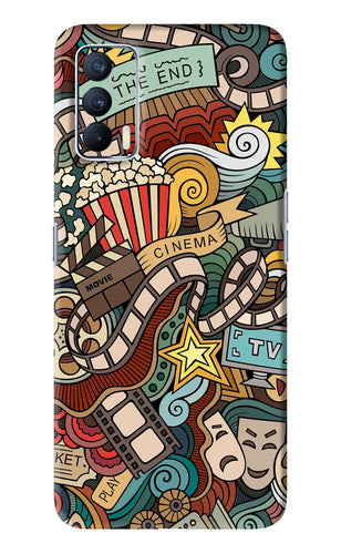 Cinema Abstract Realme X7 Back Skin Wrap