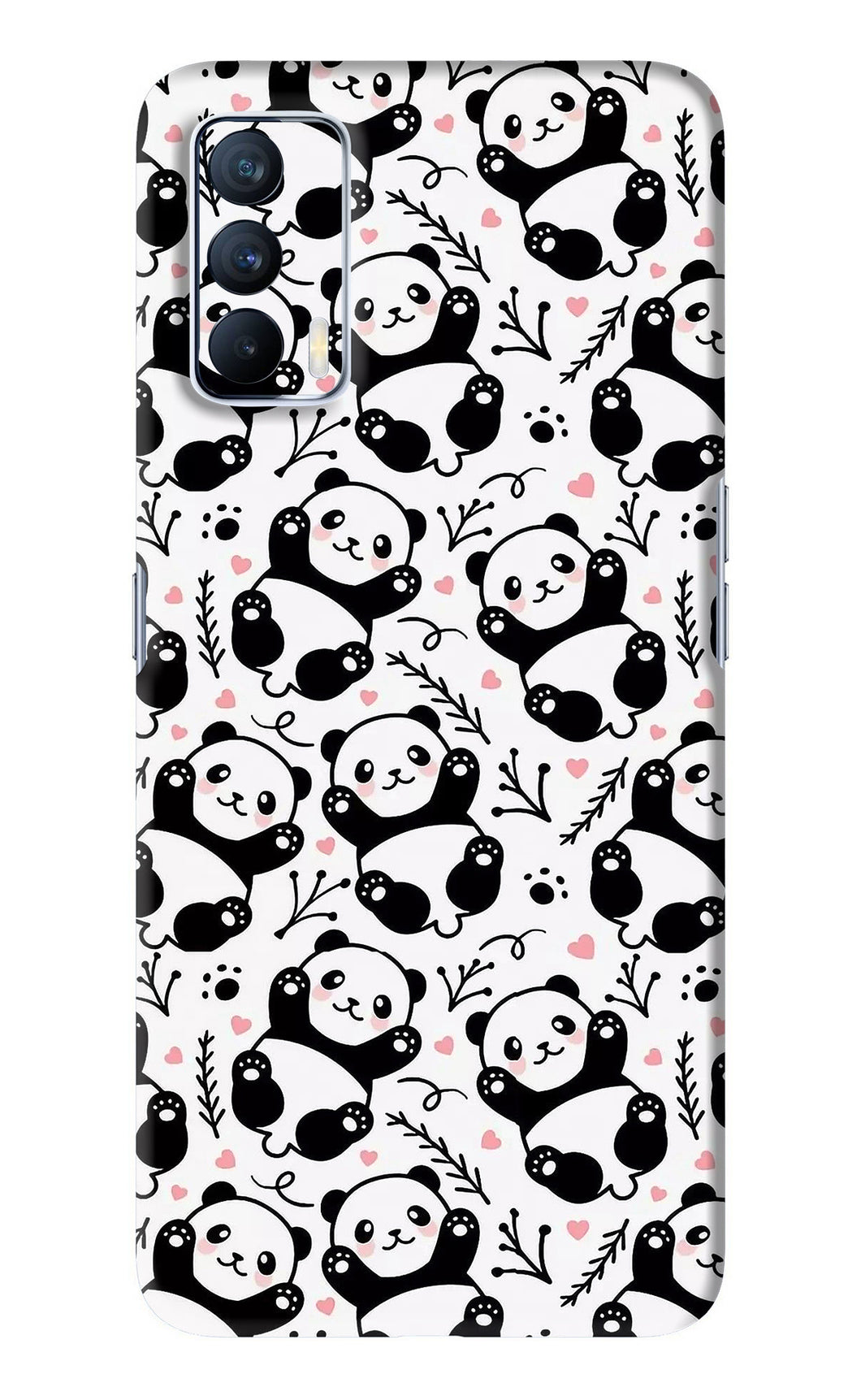 Cute Panda Realme X7 Back Skin Wrap
