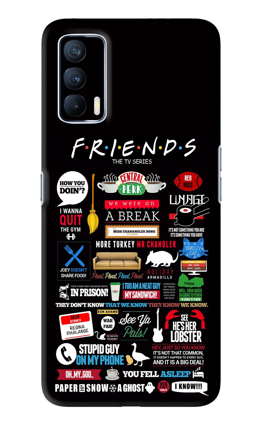 FRIENDS Realme X7 Back Skin Wrap