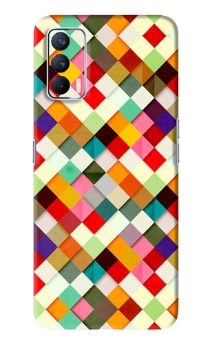 Geometric Abstract Colorful Realme X7 Back Skin Wrap