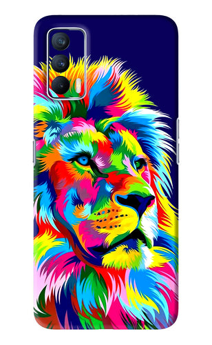 Vector Art Lion Realme X7 Back Skin Wrap