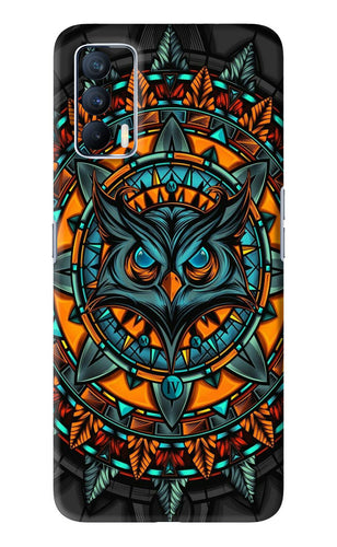 Angry Owl Art Realme X7 Back Skin Wrap