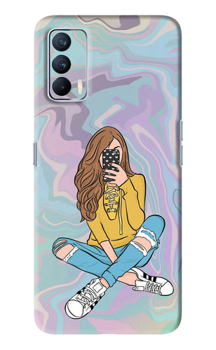 Selfie Girl Realme X7 Back Skin Wrap