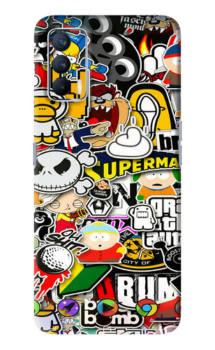 Sticker Bomb Realme X7 Back Skin Wrap