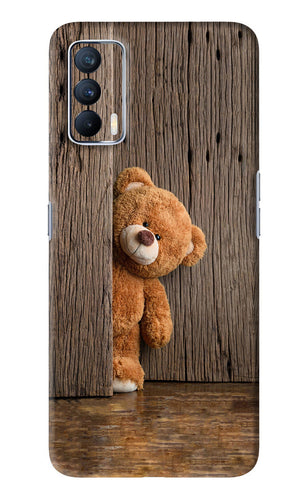 Teddy Wooden Realme X7 Back Skin Wrap
