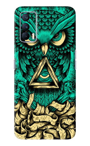 Green Owl Realme X7 Back Skin Wrap