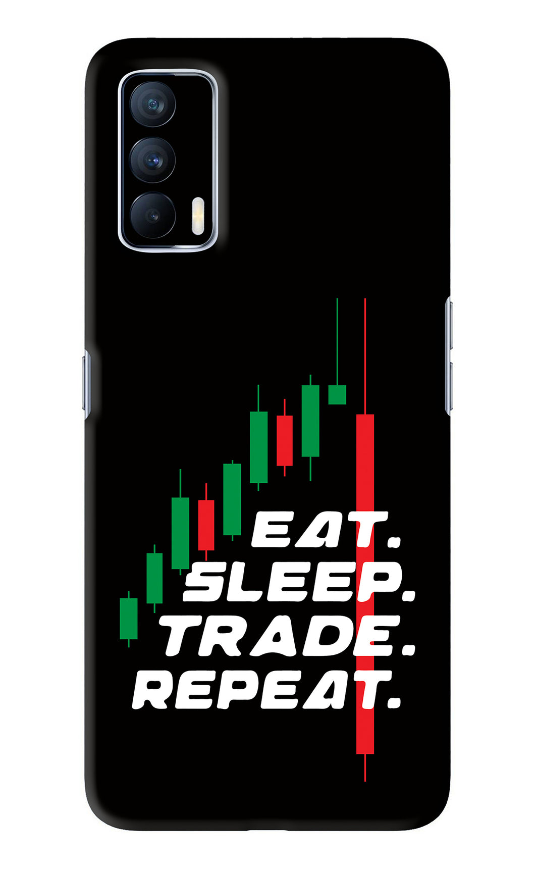 Eat Sleep Trade Repeat Realme X7 Back Skin Wrap