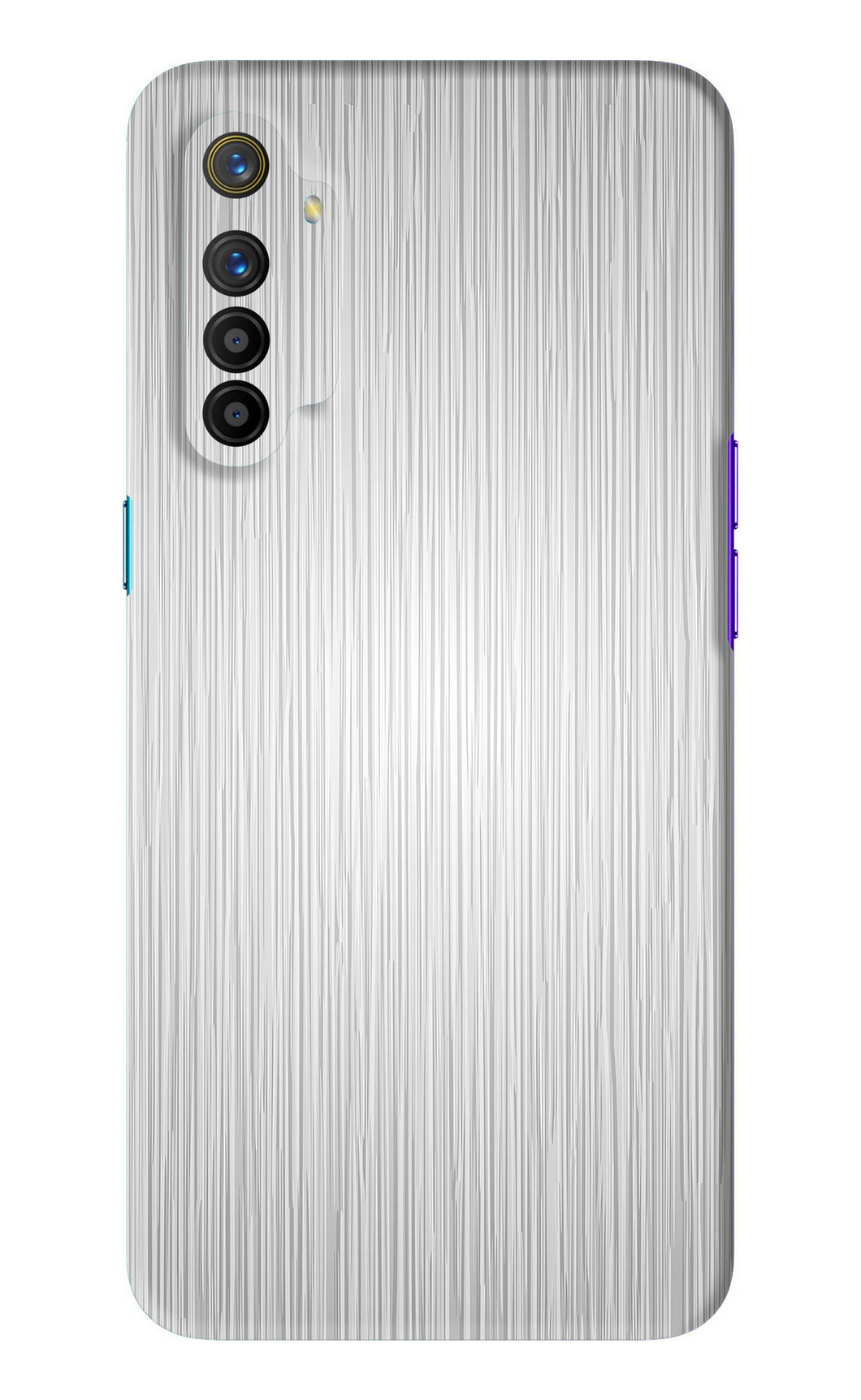 Wooden Grey Texture Realme XT Back Skin Wrap