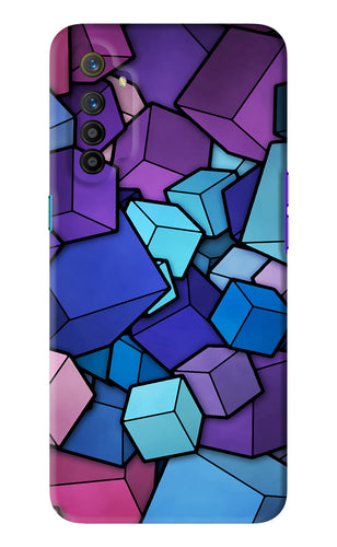 Cubic Abstract Realme XT Back Skin Wrap