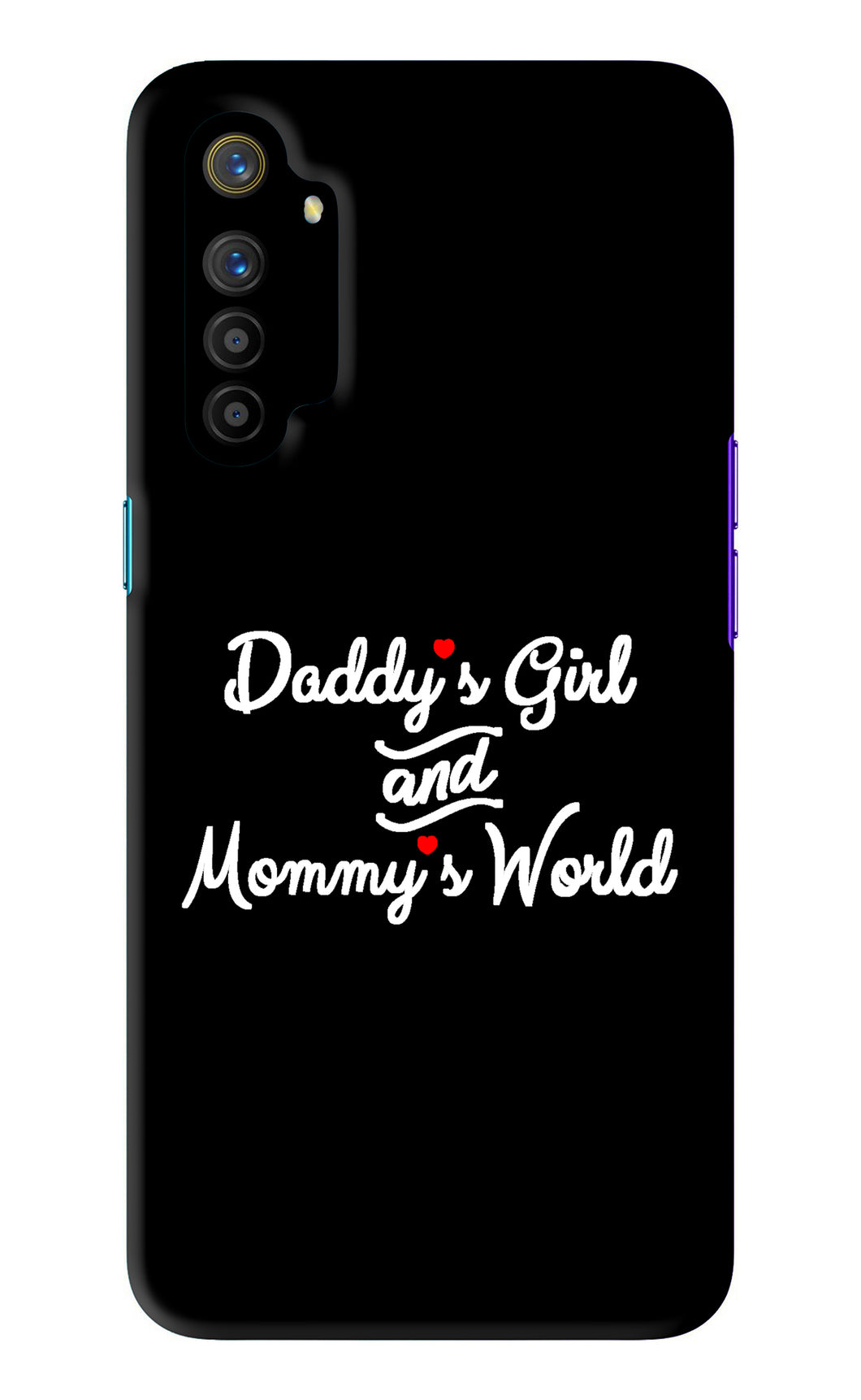 Daddy's Girl and Mommy's World Realme XT Back Skin Wrap