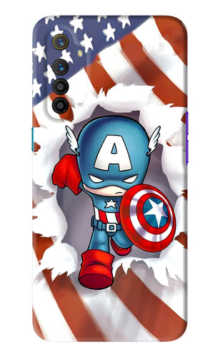 Captain America Realme XT Back Skin Wrap
