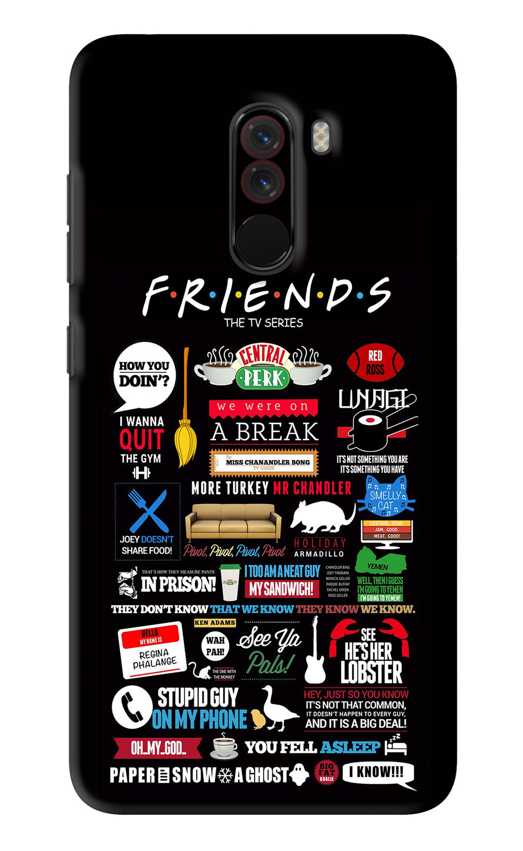 FRIENDS Poco F1 Back Skin Wrap