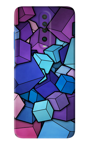 Cubic Abstract Poco X2 Back Skin Wrap