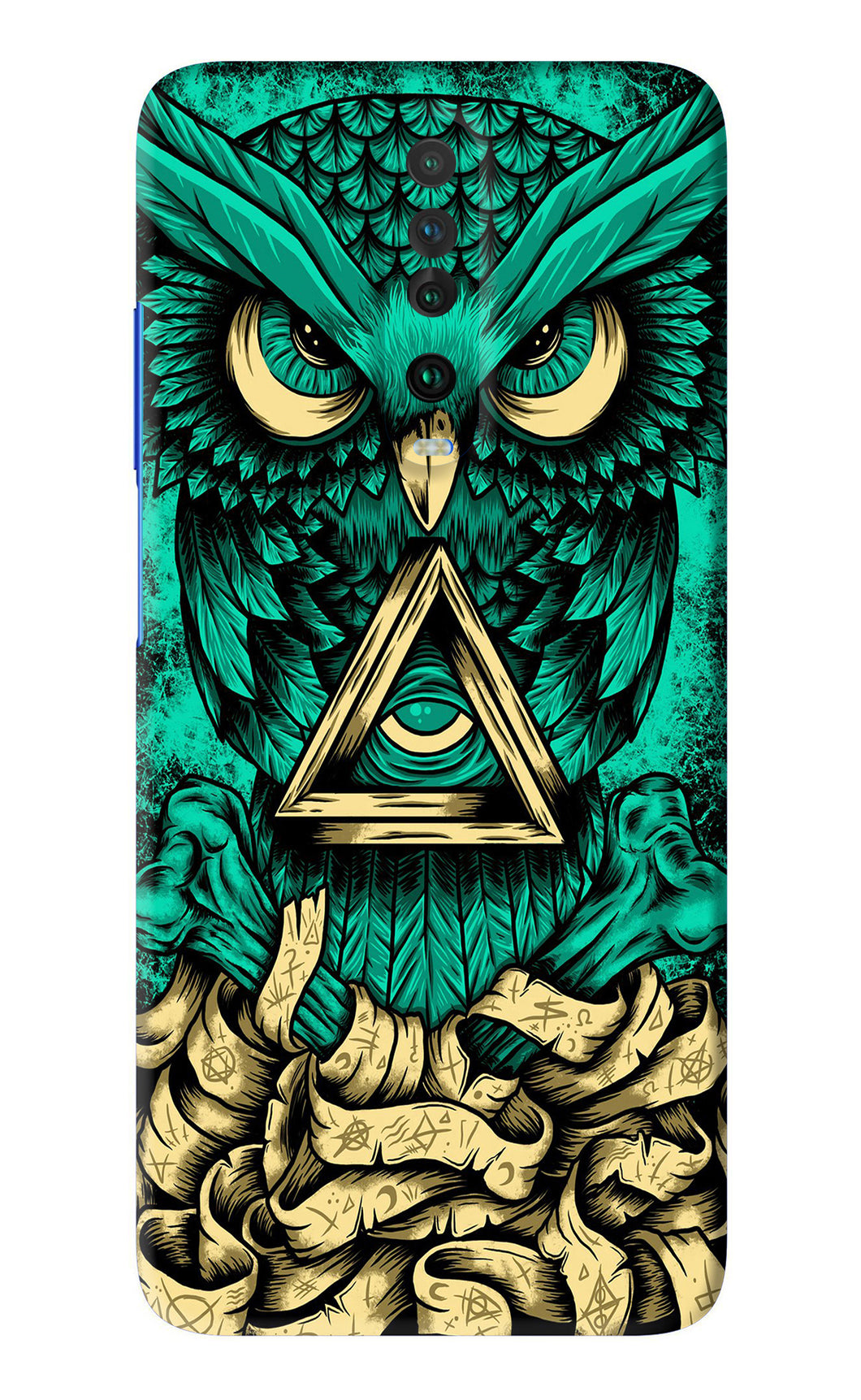 Green Owl Poco X2 Back Skin Wrap