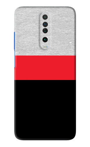 Tri Color Pattern Poco X2 Back Skin Wrap