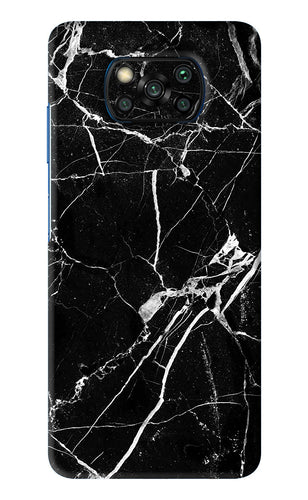 Black Marble Texture 2 Poco X3 Back Skin Wrap